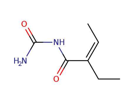 2-Butenamide,N-(aminocarbonyl)-2-ethyl-, (2Z)- cas  95-04-5