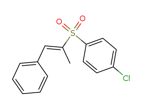 Benzene, 1-chloro-4-[(1-methyl-2-phenylethenyl)sulfonyl]-, (E)-