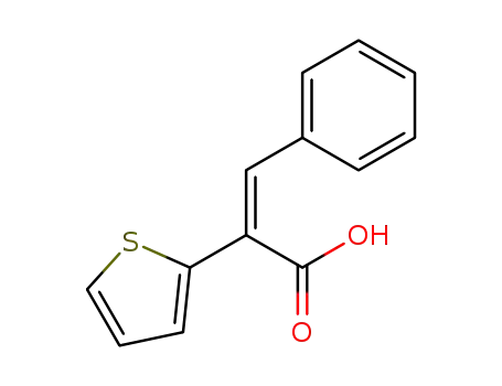 Molecular Structure of 38313-33-6 (3-phenyl-2-(2-thienyl)acrylic acid)