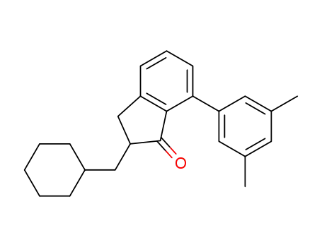 Molecular Structure of 1147270-27-6 (7-(3',5'-dimethylphenyl)-2-cyclohexylmethylindan-1-one)