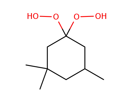 Molecular Structure of 1140969-63-6 (1,1-bis(hydroperoxy)-3,3,5-trimethylcyclohexane)