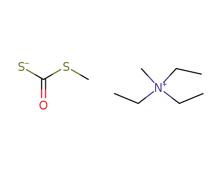 Molecular Structure of 13239-66-2 (triethyl(methyl)ammonium S-methyl carbonodithioate)