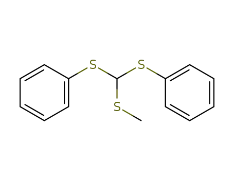Benzene, 1,1'-[[(methylthio)methylene]bis(thio)]bis-