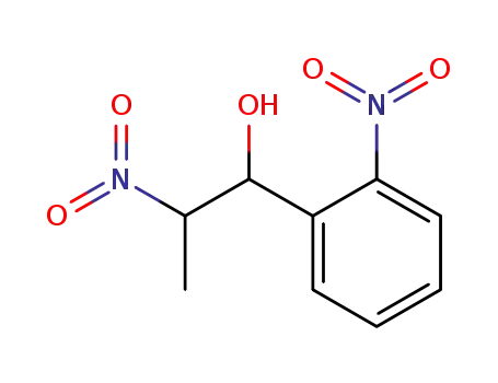 Molecular Structure of 14841-89-5 (Benzenemethanol, 2-nitro-a-(1-nitroethyl)-)