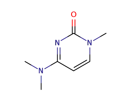 Molecular Structure of 2228-27-5 (4-(dimethylamino)-1-methylpyrimidin-2(1H)-one)