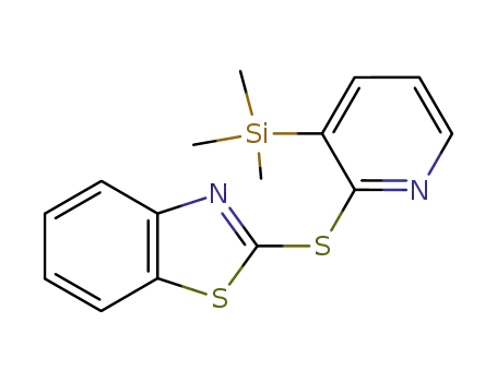 Molecular Structure of 110307-02-3 (Benzothiazole, 2-[[3-(trimethylsilyl)-2-pyridinyl]thio]-)