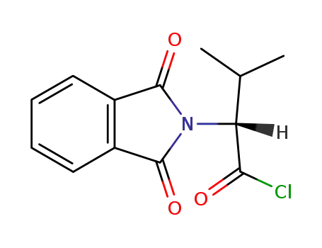 Molecular Structure of 72212-78-3 ((R)-2-(1,3-dioxoisoindolin-2-yl)-3-methylbutanoyl chloride)