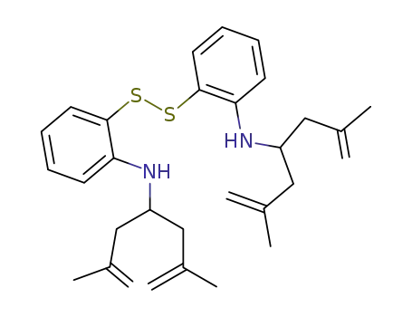 Benzenamine,
2,2'-dithiobis[N-[3-methyl-1-(2-methyl-2-propenyl)-3-butenyl]-