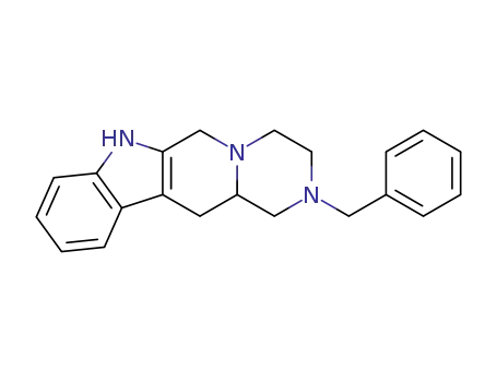 Molecular Structure of 79108-52-4 (2-Benzyl-1,2,3,4,6,7,12,12a-octahydropyrazino<2',1':6,1>pyrido<3,4-b>indole)