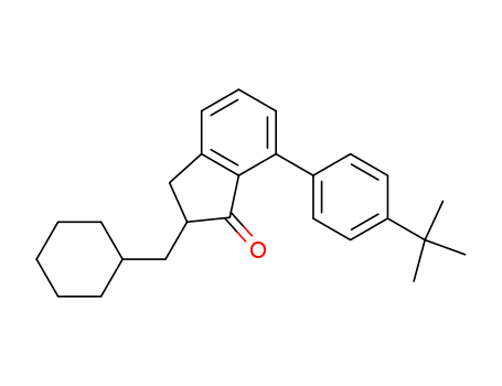 Molecular Structure of 1147270-22-1 (7-(4'-tert-butylphenyl)-2-cyclohexylmethylindan-1-one)
