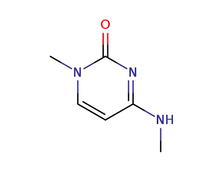 Molecular Structure of 6220-49-1 (1-methyl-4-(methylamino)pyrimidin-2(1H)-one)
