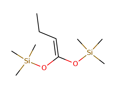 Molecular Structure of 85287-67-8 (1,1-BIS(TRIMETHYLSILYLOXY)-1-BUTENE)