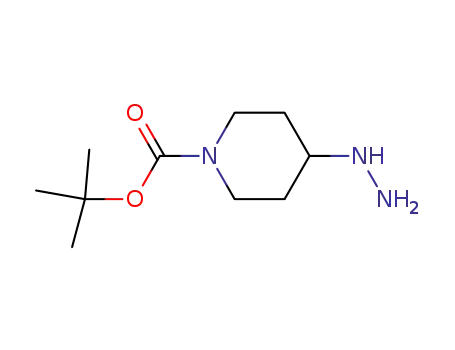 Molecular Structure of 1196486-69-7 (tert-butyl 4-hydrazino-piperidine-1-carboxylate)