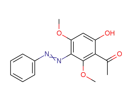 Molecular Structure of 81325-94-2 (2'-hydroxy-4',6'-dimethoxy-5'-phenylazoacetophenone)
