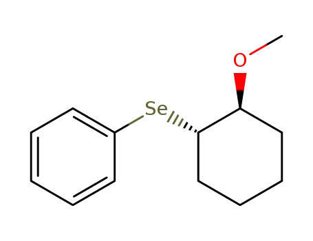 Benzene, [(2-methoxycyclohexyl)seleno]-, trans-