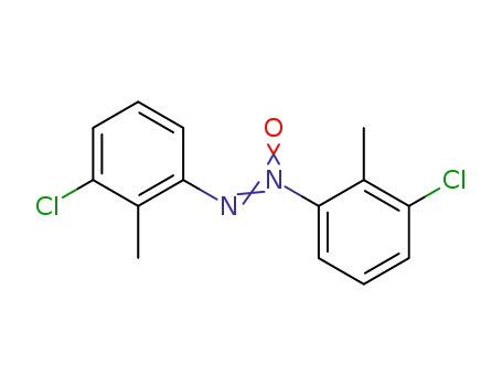 Molecular Structure of 76273-99-9 (bis-(3-chloro-2-methyl-phenyl)-diazene-<i>N</i>-oxide)