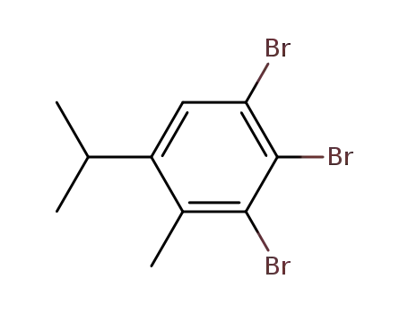 Molecular Structure of 854403-37-5 (1,2,3-tribromo-5-isopropyl-4-methyl-benzene)