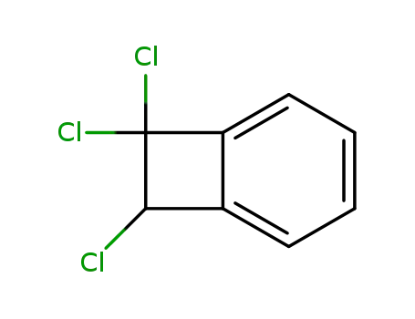 Molecular Structure of 89185-25-1 (Bicyclo[4.2.0]octa-1,3,5-triene, 7,7,8-trichloro-)
