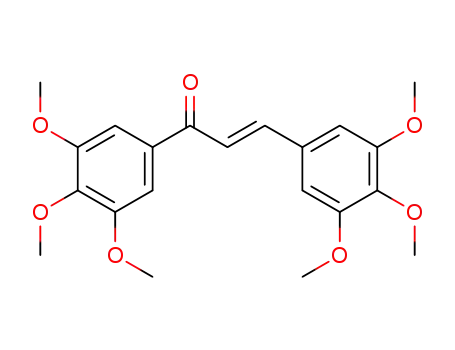 Molecular Structure of 130768-87-5 (2-Propen-1-one, 1,3-bis(3,4,5-trimethoxyphenyl)-, (2E)-)