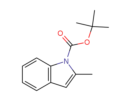 Molecular Structure of 98598-96-0 (tert-butyl 2-methyl-1H-indole-1-carboxylate)
