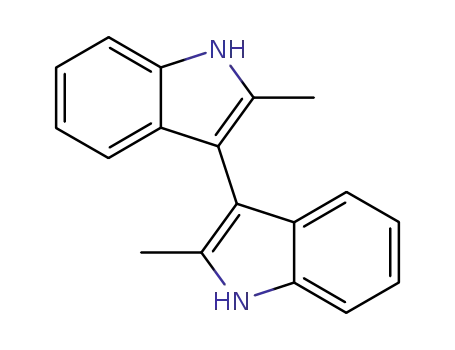 Molecular Structure of 1089-82-3 ((2,2'-dimethyl-1H,1'H-[3,3']biindolyl))