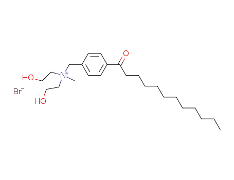 Benzenemethanaminium,
N,N-bis(2-hydroxyethyl)-N-methyl-4-(1-oxododecyl)-, bromide