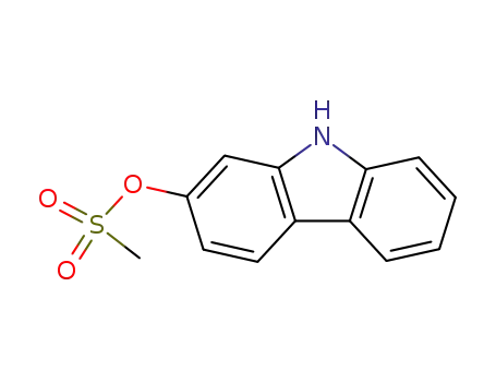Molecular Structure of 908850-20-4 (9H-carbazol-2-yl methanesulfonate)