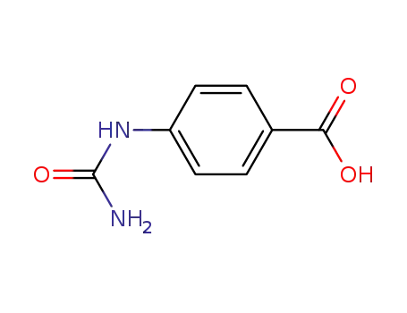 Molecular Structure of 6306-25-8 (4-UREIDO-BENZOIC ACID)