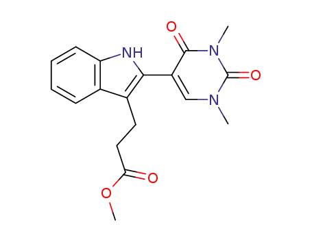 methyl 2-(1,2,3,4-tetrahydro-1,3-dimethyl-2,4-dioxo-5-pyrimidinyl)-1H-indole-3-propionate