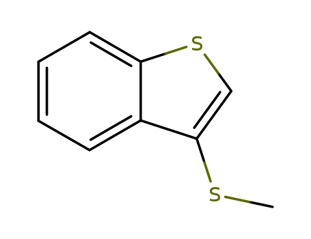 Molecular Structure of 22316-03-6 (Benzo[b]thiophene, 3-(methylthio)-)