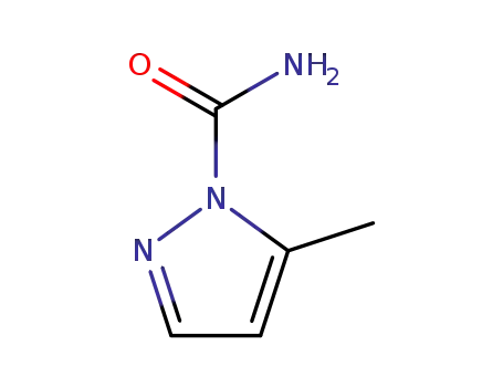 Molecular Structure of 873-24-5 (1H-Pyrazole-1-carboxamide, 5-methyl-)
