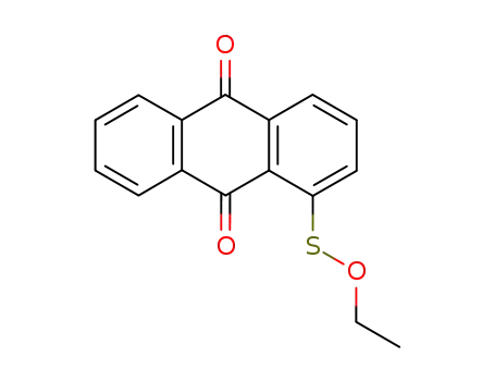 Molecular Structure of 39674-32-3 (9,10-dioxo-9,10-dihydro-anthracene-1-sulfenic acid ethyl ester)