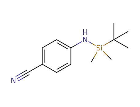Molecular Structure of 1321455-55-3 (4-(tert-butyldimethylsilylamino)benzonitrile)