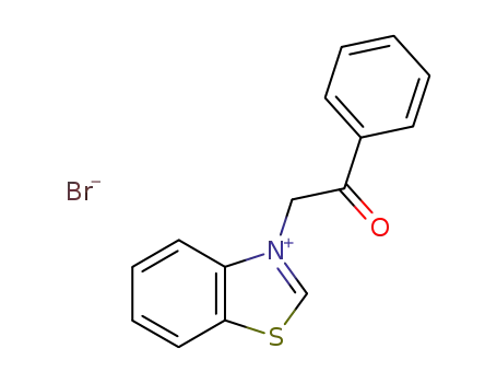 Molecular Structure of 7467-00-7 (3-(2-oxo-2-phenylethyl)-1,3-benzothiazol-3-ium)