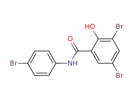 Molecular Structure of 87-10-5 (Benzamide,3,5-dibromo-N-(4-bromophenyl)-2-hydroxy-)