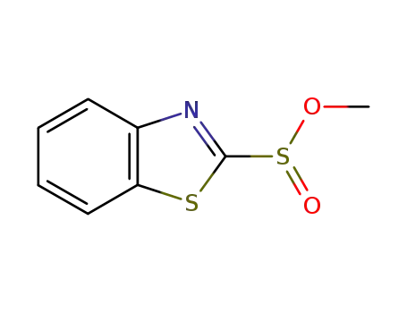 Molecular Structure of 92335-48-3 (2-Benzothiazolesulfinicacid,methylester(6CI,7CI,9CI))