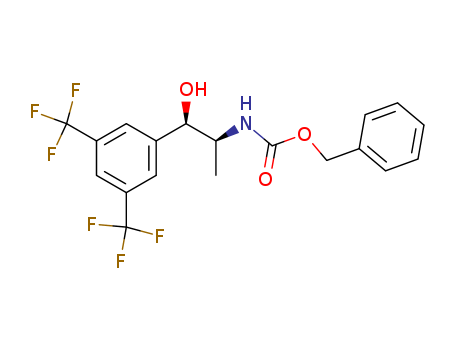 benzyl ((1R,2S)-1-(3,5-bis(trifluoromethyl)phenyl)-1-hydroxypropan-2-yl)carbamate