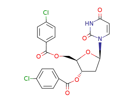Uridine, 2'-deoxy-, 3',5'-bis(4-chlorobenzoate)