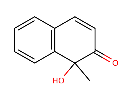 Molecular Structure of 57565-12-5 (1-hydroxy-1-methylnaphthalen-2(1H)-one)