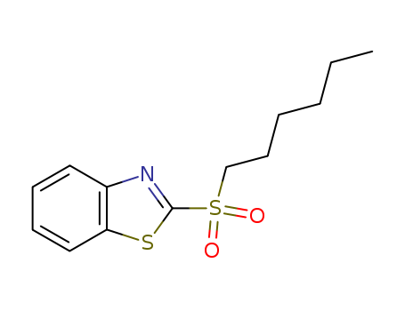 Molecular Structure of 19196-14-6 (Benzothiazole, 2-(hexylsulfonyl)-)