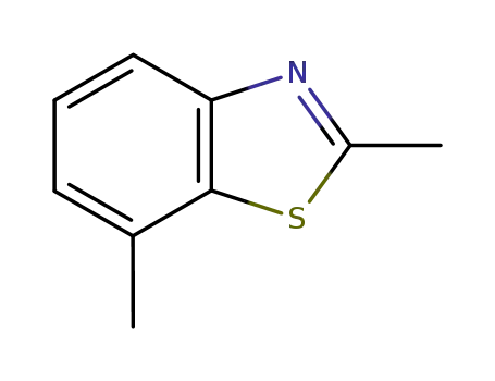 Molecular Structure of 103440-72-8 (Benzothiazole, 2,7-dimethyl- (6CI,9CI))
