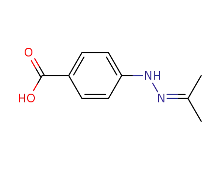 Molecular Structure of 41902-73-2 (Benzoic acid, 4-[(1-methylethylidene)hydrazino]- (9CI))