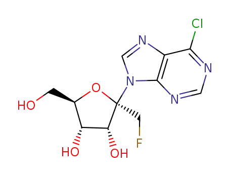 Molecular Structure of 1062217-43-9 (C<sub>11</sub>H<sub>12</sub>ClFN<sub>4</sub>O<sub>4</sub>)