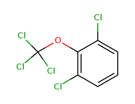 Molecular Structure of 97608-48-5 (1,3-Dichloro-2-trichloromethoxy-benzene)