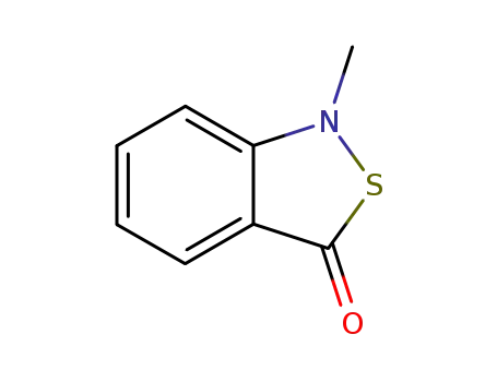 Molecular Structure of 23310-36-3 (2,1-Benzisothiazol-3(1H)-one, 1-methyl-)