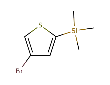 Molecular Structure of 77998-61-9 (4-Bromo-2-(trimethylsilyl)thiophene)