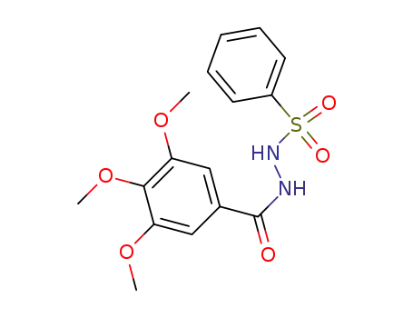Molecular Structure of 6948-63-6 (N-(benzenesulfonyl)-3,4,5-trimethoxy-benzohydrazide)
