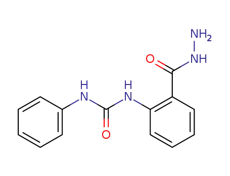 Molecular Structure of 94775-13-0 (Benzoic acid, 2-[[(phenylamino)carbonyl]amino]-, hydrazide)