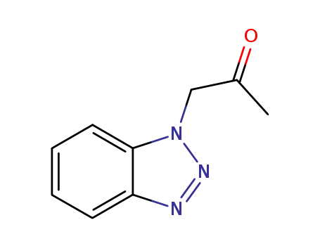 Molecular Structure of 64882-50-4 (1-(1H-1,2,3-BENZOTRIAZOL-1-YL)ACETONE)
