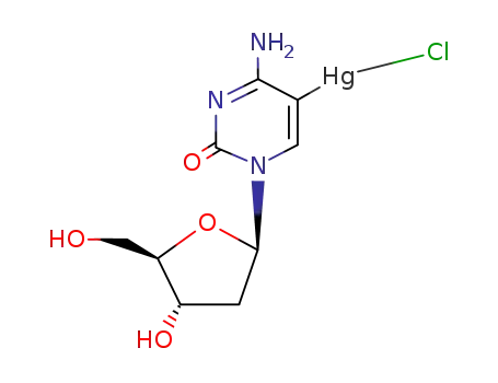 Molecular Structure of 65523-09-3 (5-(chloromercuri)-2'-deoxycytidine)